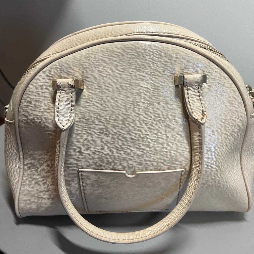 Kate Spade Beige Textured Satchel - Picture 3 of 5